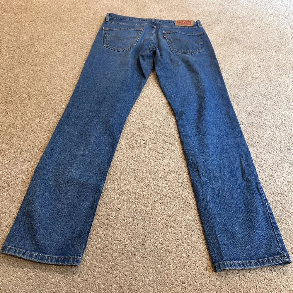 Levi's 511 Jeans Slim Fit Throttle Blue Stretch Low Rise Size 32x31 #04511-1163